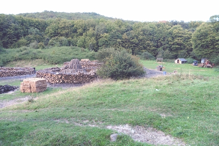 Charcoal burners in the woods