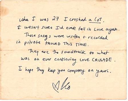 Karen O personal note