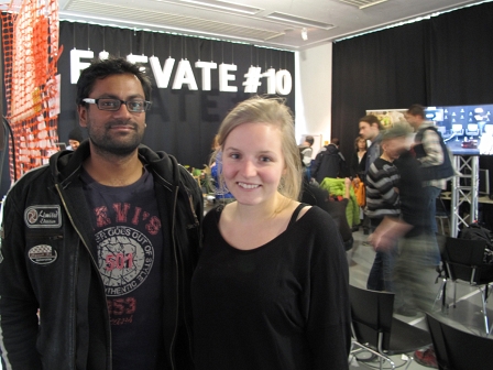 Tharuka Pathirana und Laura Fischer wollen eine lokale Gruppe zu 350.org in Graz schaffen 