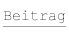 "Beitrag"