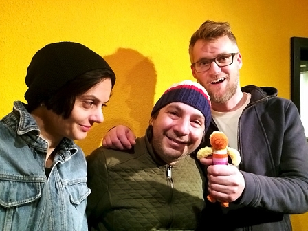 © FM4 / Daniela Derntl Patrick Pulsinger und Tunakan zusammen mit Natalie Brunner