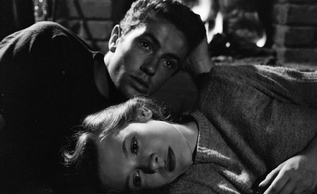 Farley Granger und Cathy O'Donnel in They Live By Night