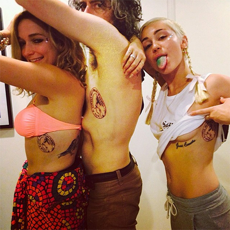 Wayne Coyne and Miley Cyrus