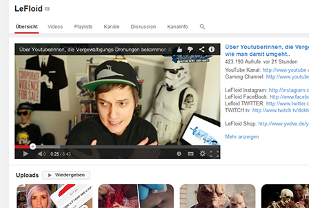 Screenshot Youtube