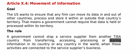 Screenshot aus einem Rechtsgutachten zu TISA,
