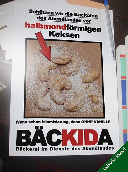 Halbmondförmige Kekse