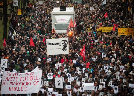 Demo für den verstorbenen Khalid Idriss