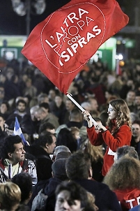 Syriza celebration