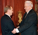 Putin and Yeltsin