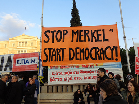 Demonstration in Athen