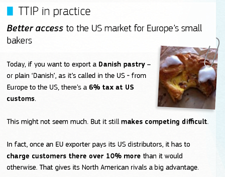 TTIP Broschüre zu den Chancen kleiner Bäckereien