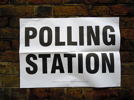 Plakat "Polling Station"