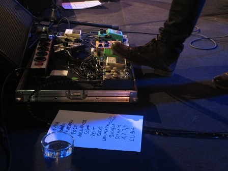 Setlist und Pedale von Wanda