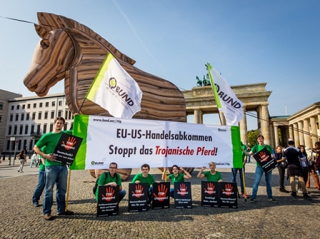 Trojanisches Pferd als Symbol für TTIP