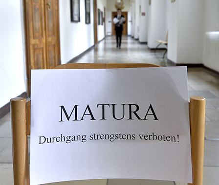 Matura in einer Schule