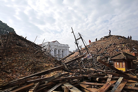 Kathmandu destruction