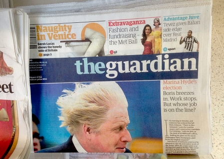 Boris Johnson am Guardian-Cover