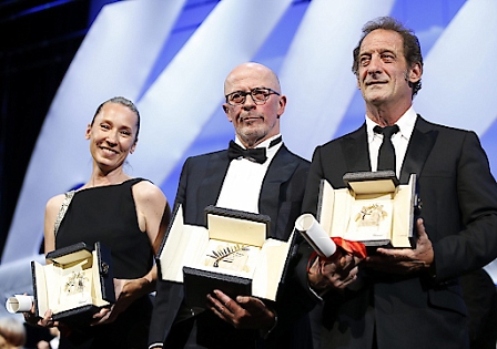 Emmanuelle Bercot, Jacques Audiard und Vincent Lindon 