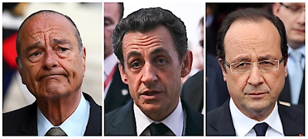 Chirac, Sarkozy, Hollande