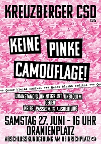 Plakat zum Kreuzberger Christopher Street Day