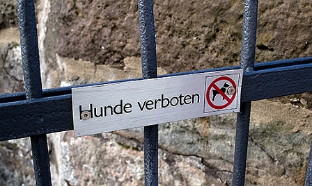 hundeverbots-schild