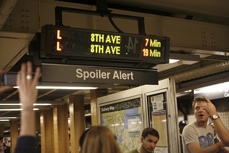 Kunstaktion in der New Yorker Ubahn: Spoiler Alert