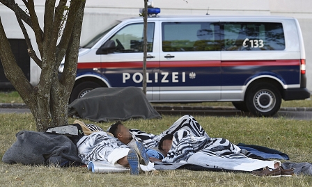 Flüchtlinge in Traiskirchen