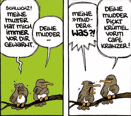 comic vögel mit beziehungsproblemen
