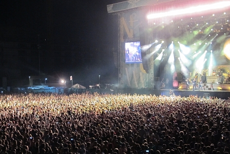 Seeed zu elft auf der riesen Bühne am Nuke Festival in Graz