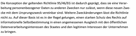 Auszug aus der Resolution zur Zweckbindung