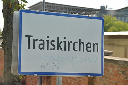 Ortsschild Traiskirchen