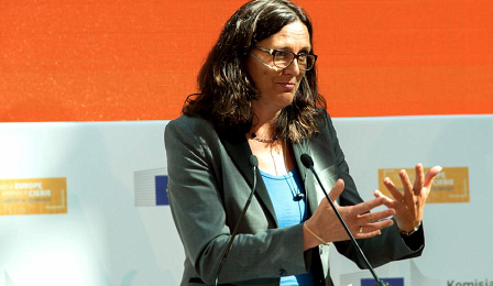 Cecilia Malmström in Polen