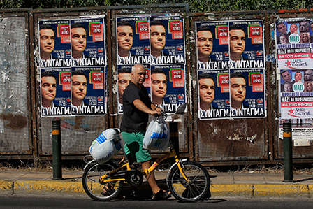 Griechenland Wahlplakate