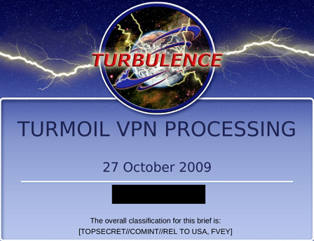 © Public Domain NSA Programm "Turmoil", TitelblAtt