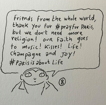 Cartoon "Paris is about Life"