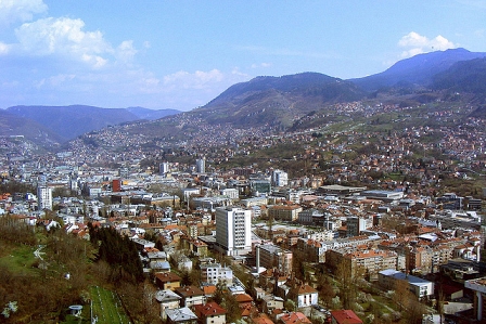 Sarajevo Panorama Ansicht