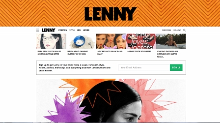 Screenshot lennyletter.com