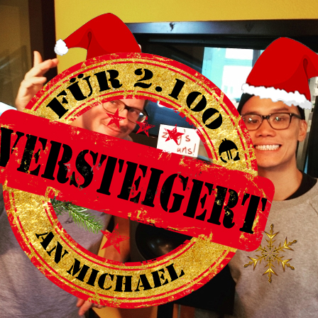 Funtionist und Beware, darüber "Versteigert"-Stempel