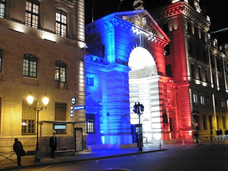 Paris lit up in lights