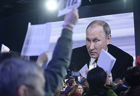 Putin bei seiner jährlichen Pressekonferenz