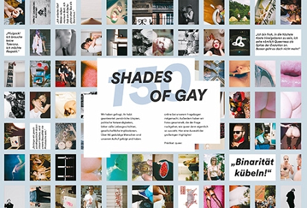 Seite aus SPITZ "150 Shades Of Gay"