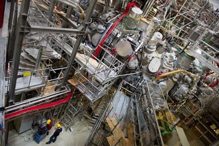 The 'Wendelstein 7- X' nuclear fusion research centre at the Max- Planck- Institut for Plasma Physics (IPP) in Greifswald.