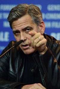 Clooney bei der Pressekonferenz