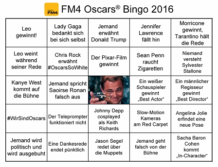 FM4 Oscar Bingo