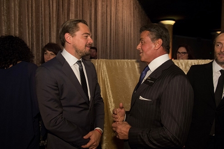 Leonardo DiCaprio und Sylvester Stallone