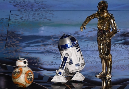 Droiden aus Star Wars auf der Bühne bei den Oscars