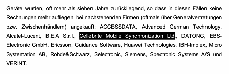 Text zu Staatstrojaner Cellebrite