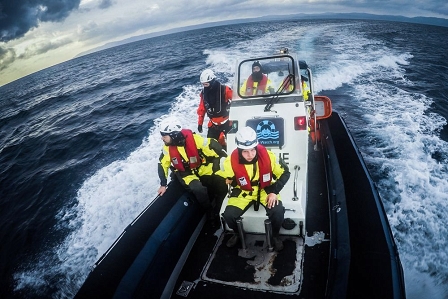 Sea-Watch-Crew vor Lesbos