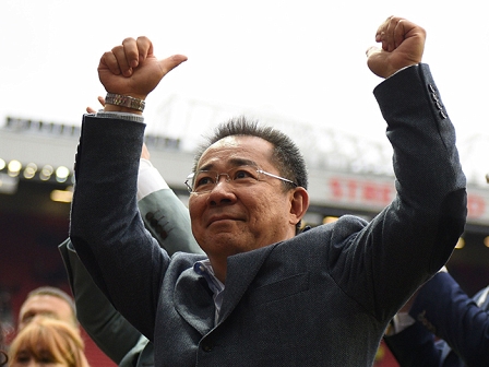 Leicester City's Thai chairman Vichai Srivaddhanaprabha