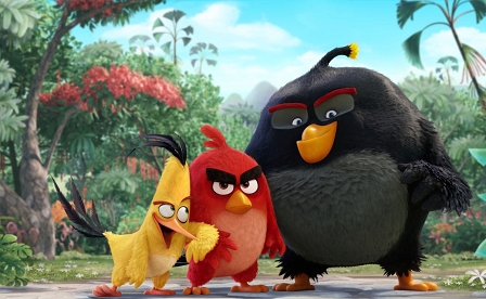 Angry Birds in gelb, rot und schwarz